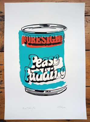 ''Pease Pudding'' limited edition screenprint by Carl Stimpson