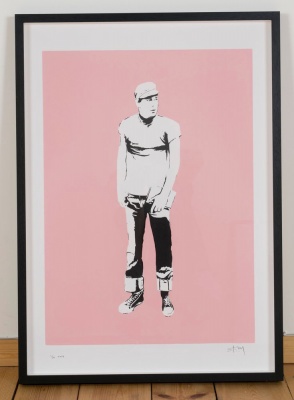 'Joe Orton' limited edition screenprint by Stewy