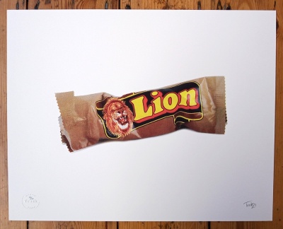 ''Lion Bar'' limited edition screenprint by Trash Prints