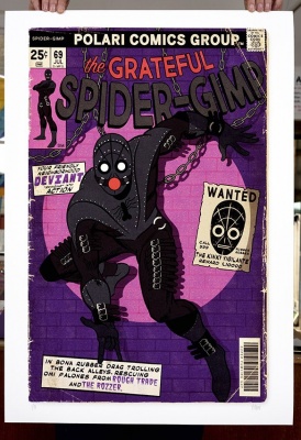 ''The Grateful Spider Gimp'' limited edition print by Villain