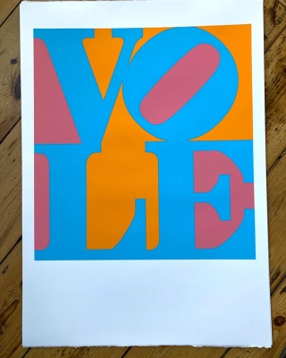 ''Vole 5'' limited edition screenprint by Mark Perronet