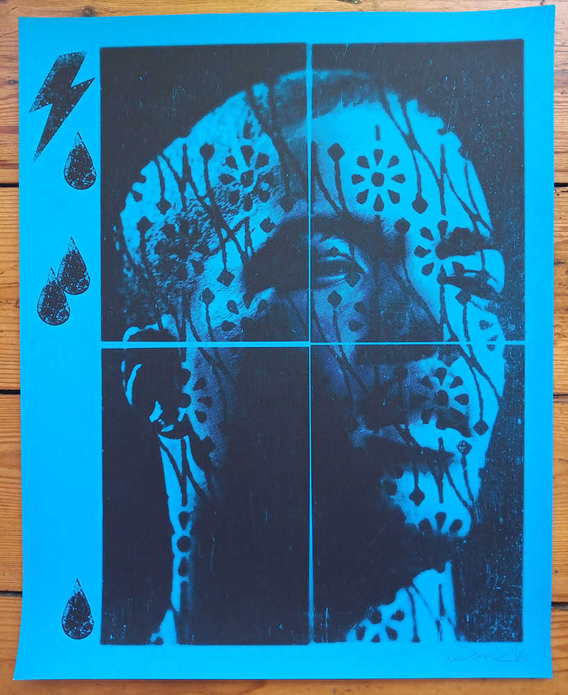 ''Homeboy (Blue)'' limited edition screenprint by Donk