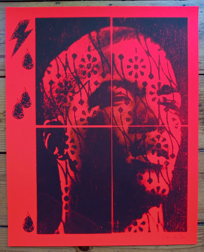 ''Homeboy (Red)'' limited edition screenprint by Donk