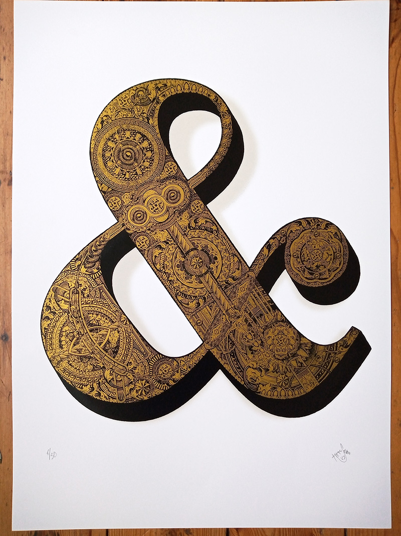 ''And'' limited edition screenprint by 57 Design