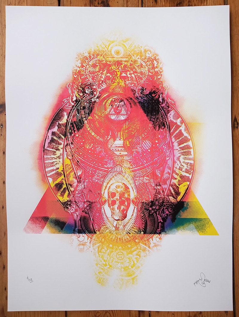 ''Ecstatic Vision'' limited edition screenprint by 57 Design