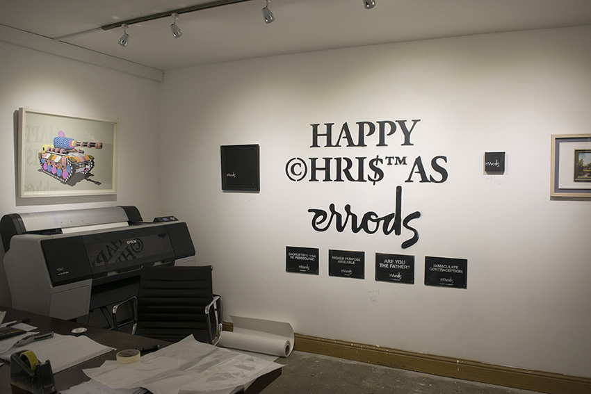 'Errods Christmas Bizarre - an exhibition at Atom Gallery in December 2014