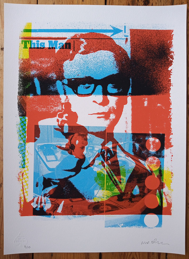 ''Michael Caine'' limited edition print by Mister Edwards