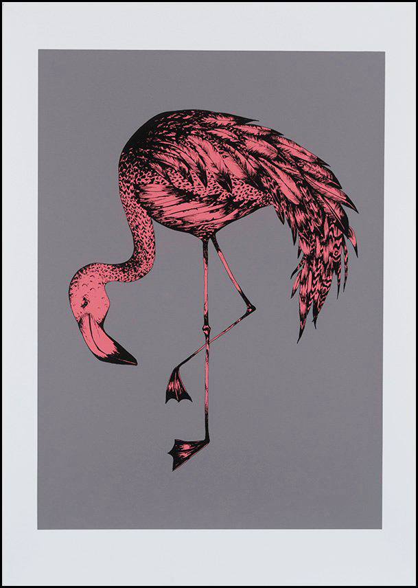 ''Flamingo (Pink)'' limited edition screenprint by Emily Newson