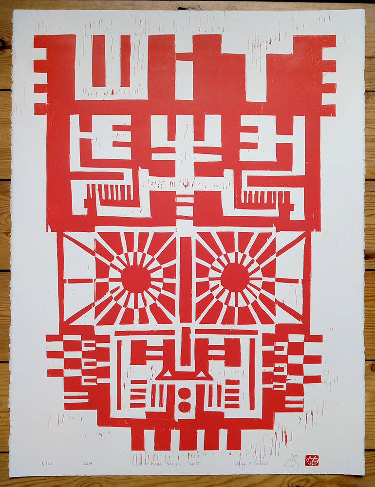 ''Wit'' limited edition woodcut print by John Pedder