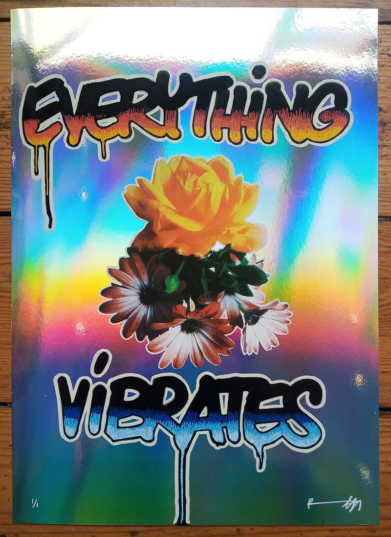 ''Everything Vibrates'' original artwork by Richard Pendry