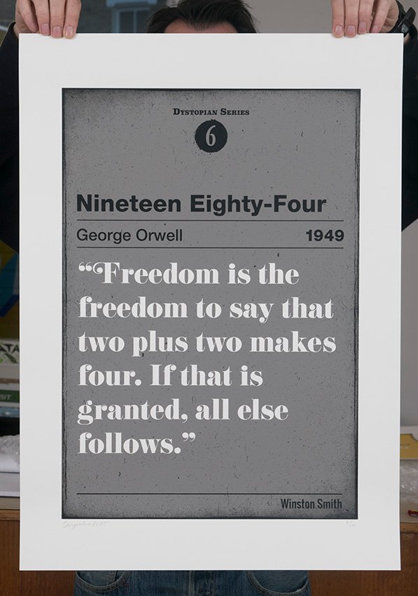 ''Nineteen Eighty-Four'' limited edition screenprint by Serigrafica7585