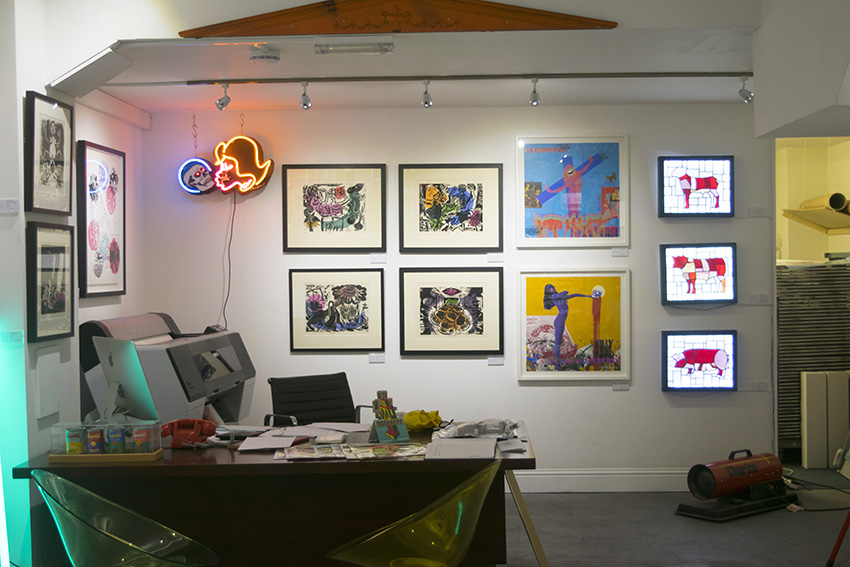 "Up and Atom!" a group exhibition at Atom Gallery in 2015