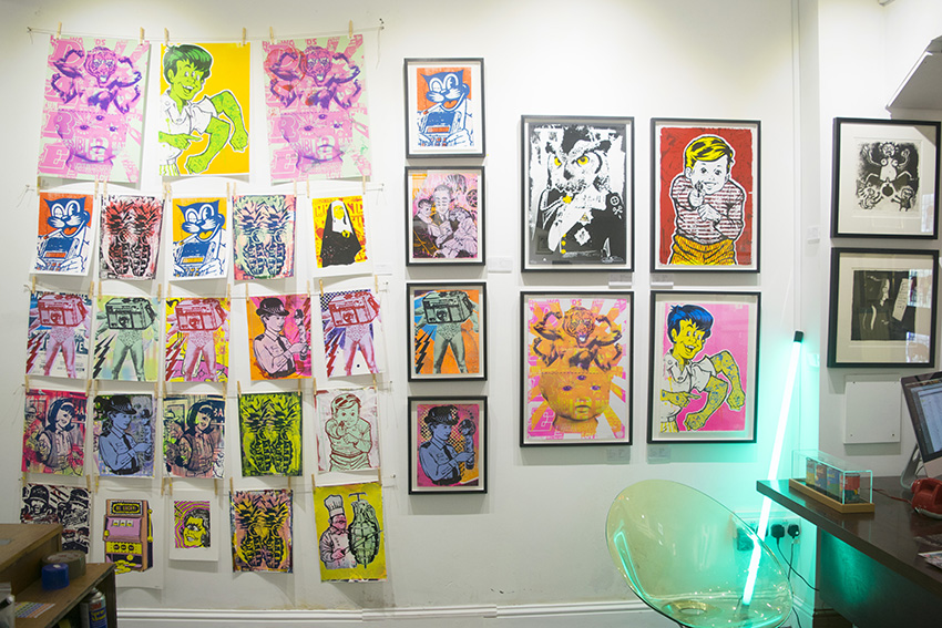 "Up and Atom!" a group exhibition at Atom Gallery in 2015