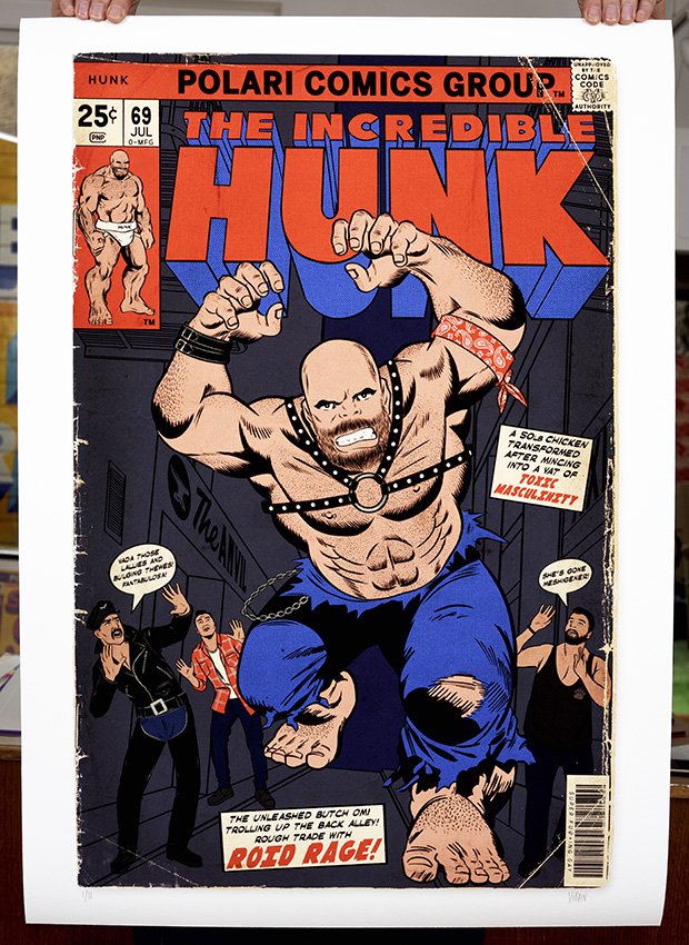 ''The Incredible Hunk'' limited edition print by Villain