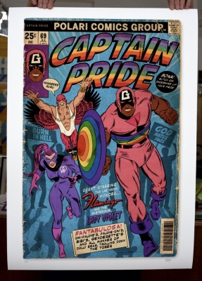 ''Captain Pride'' limited edition giclée print by Villain